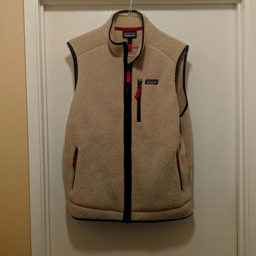Patagonia Cream and Black Vest